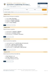 Sprawdzian z angielskiego, klasa 3 szkoły podstawowej — B–E PDF — okładka