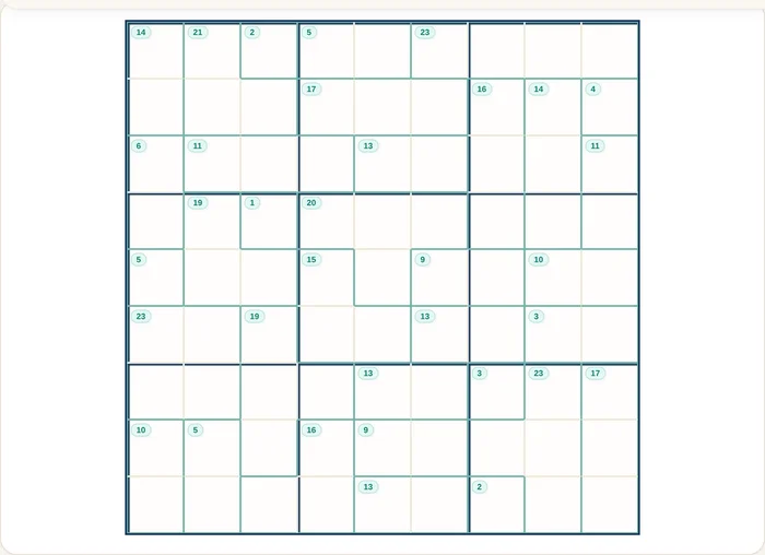 Plansza Killer Sudoku