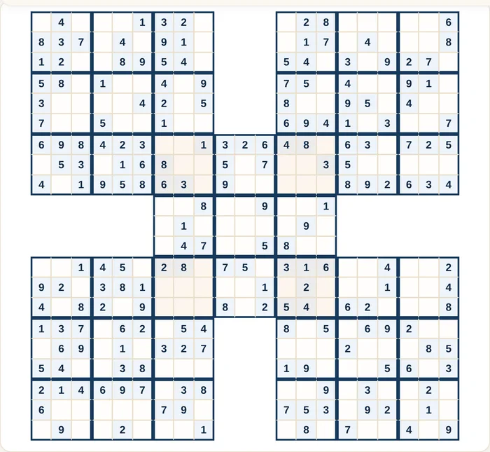 Plansza Sudoku Samurai